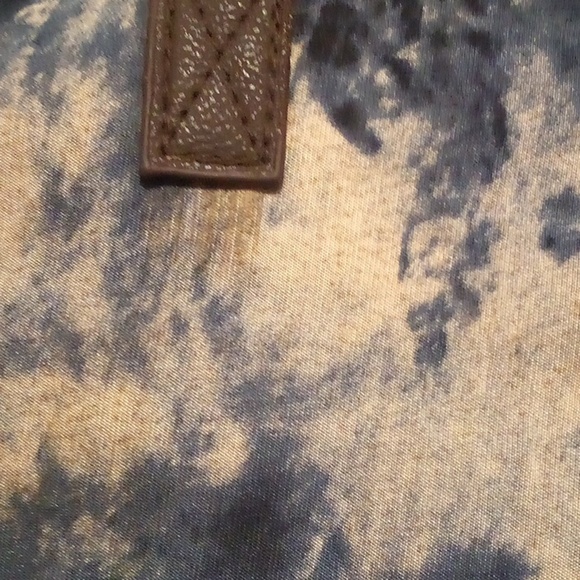 Hobo Multi Color Splatter Blue & White Paint Design Bag & Wallet - Picture 8 of 13